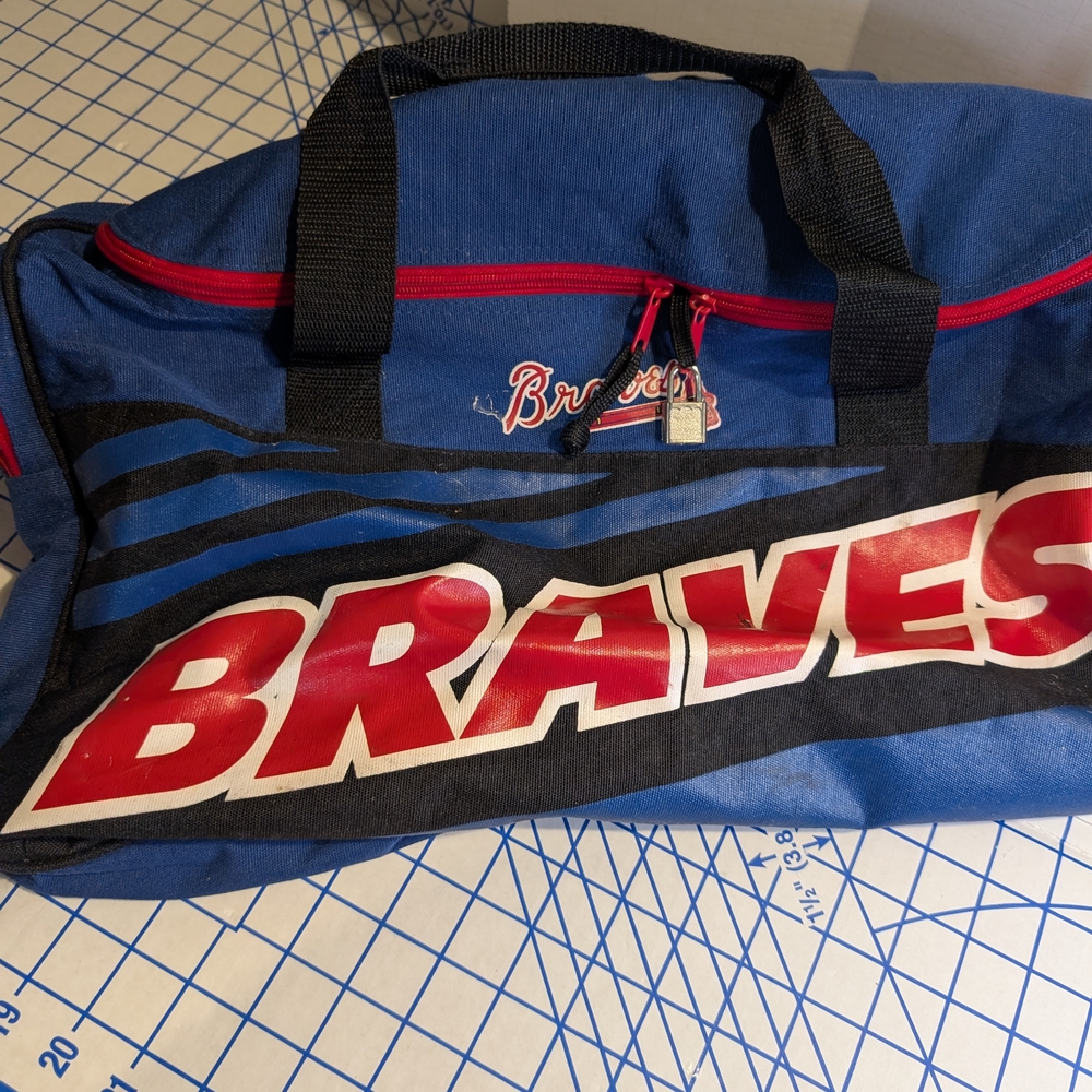 rave Blue and Red Duffel Bag